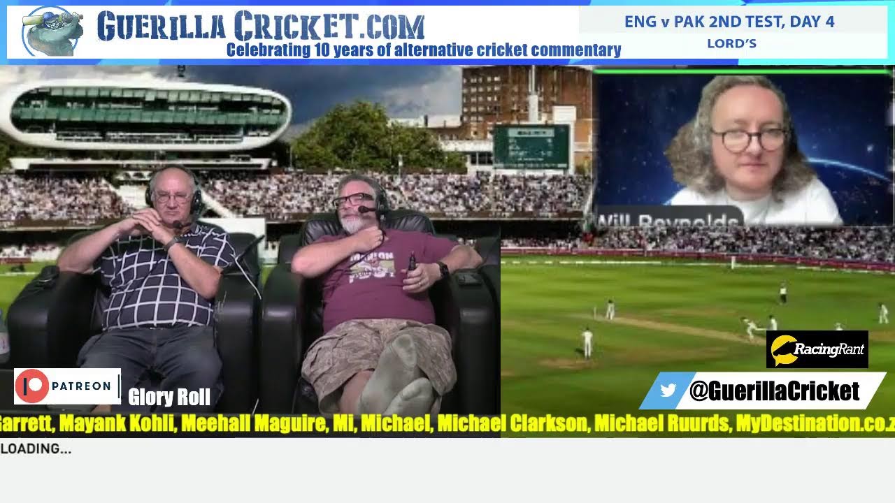 LIVE: England v Pakistan 2nd Test | Day 4 | Lord's | England 1-0 Up | Guerrilla Cricket