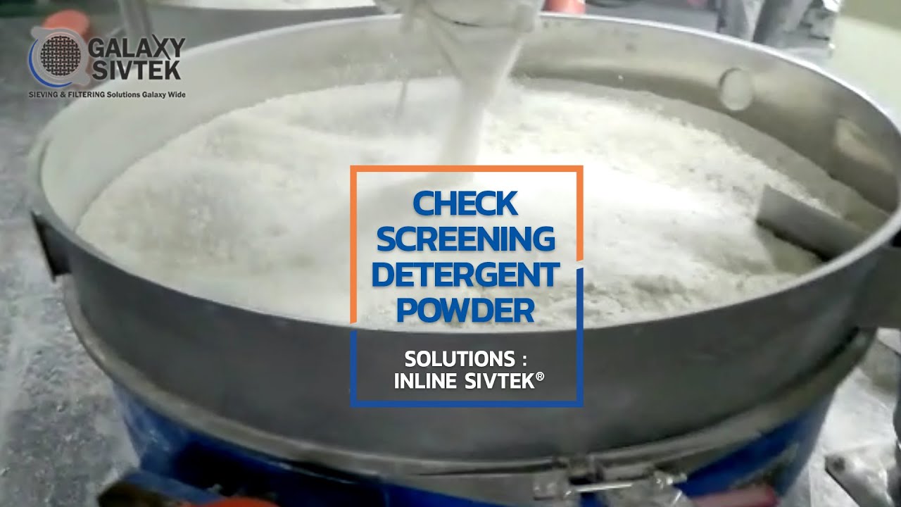 Gyratory Screen Separator for Check Screening of Detergent Powder