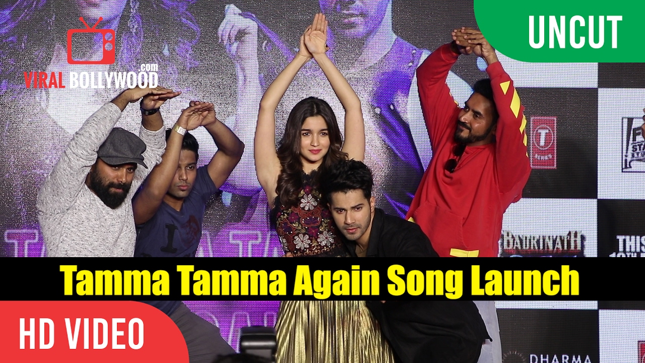 UNCUT  - Tamma Tamma Again Song Launch | Varun , Alia | Bappi L, Anuradha P | Tanishk, Badshah