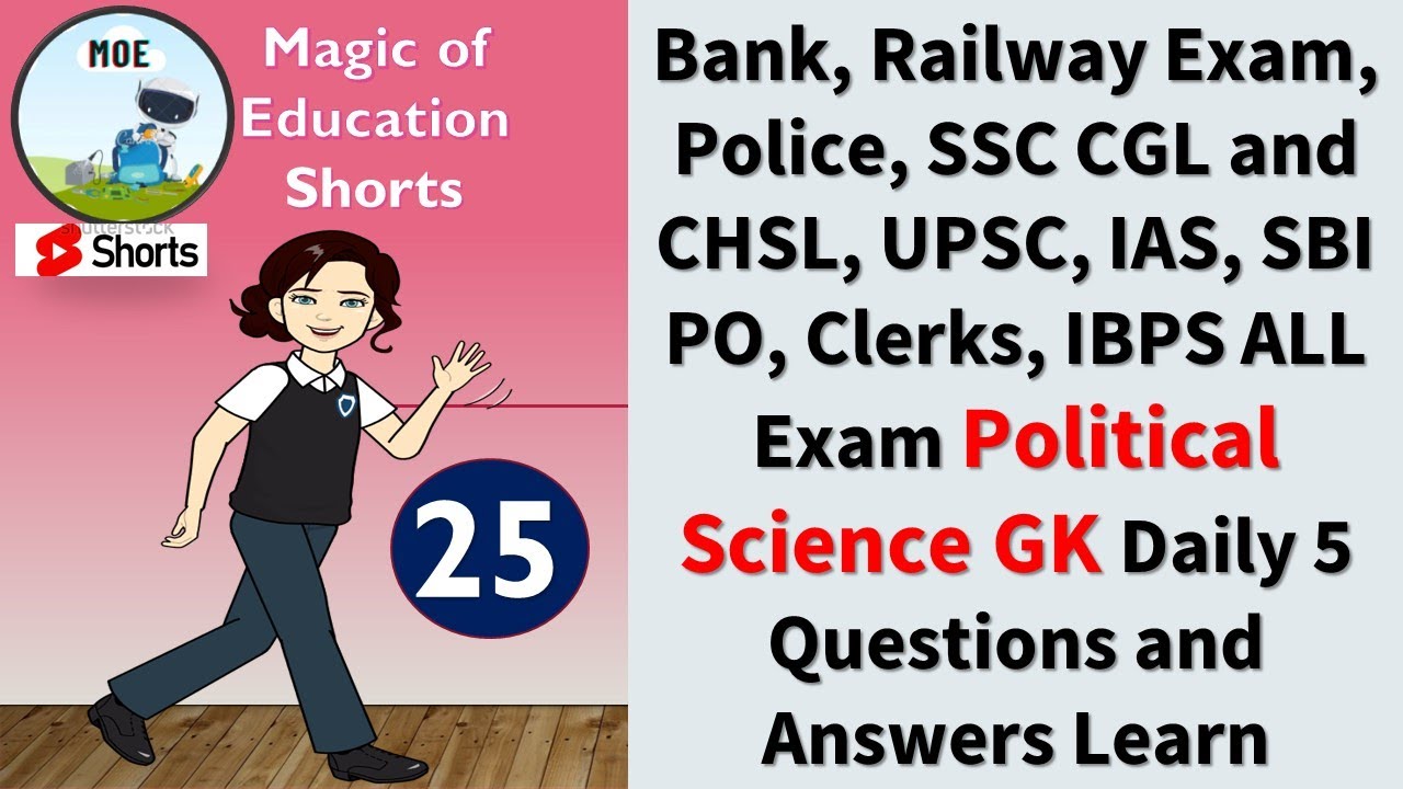 Political GK In Hindi | magic of education shorts 👍|  #moeshorts gk #shorts | Daily GK~25