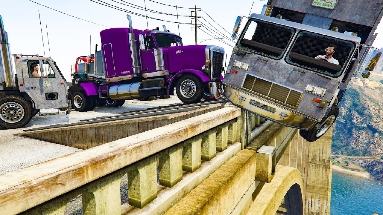 Heavy Truck Sumo Minigame - GTA V Online Funny Moments | JeromeACE