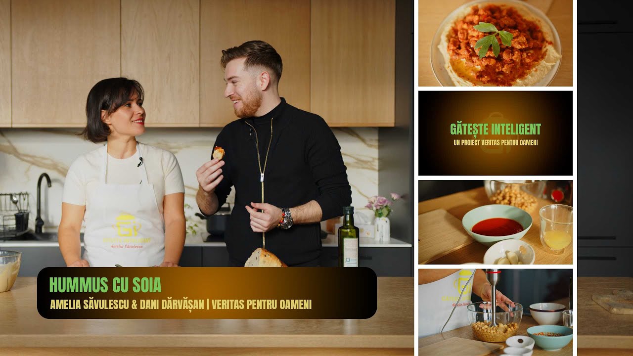 Hummus cu soia - Amelia Săvulescu & Dani Dărvășan | Gătește inteligent #4