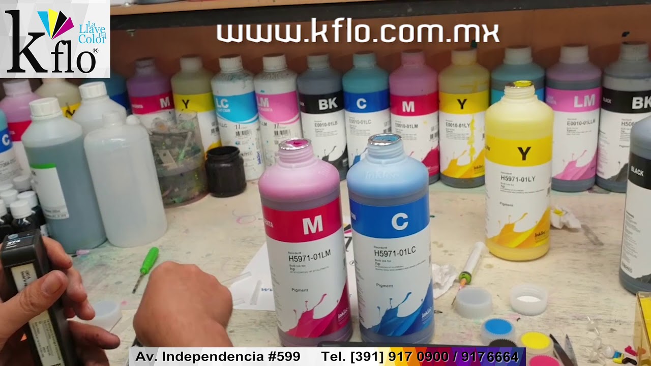 Adaptación del sistema de tinta cartucho 974 para HP X477