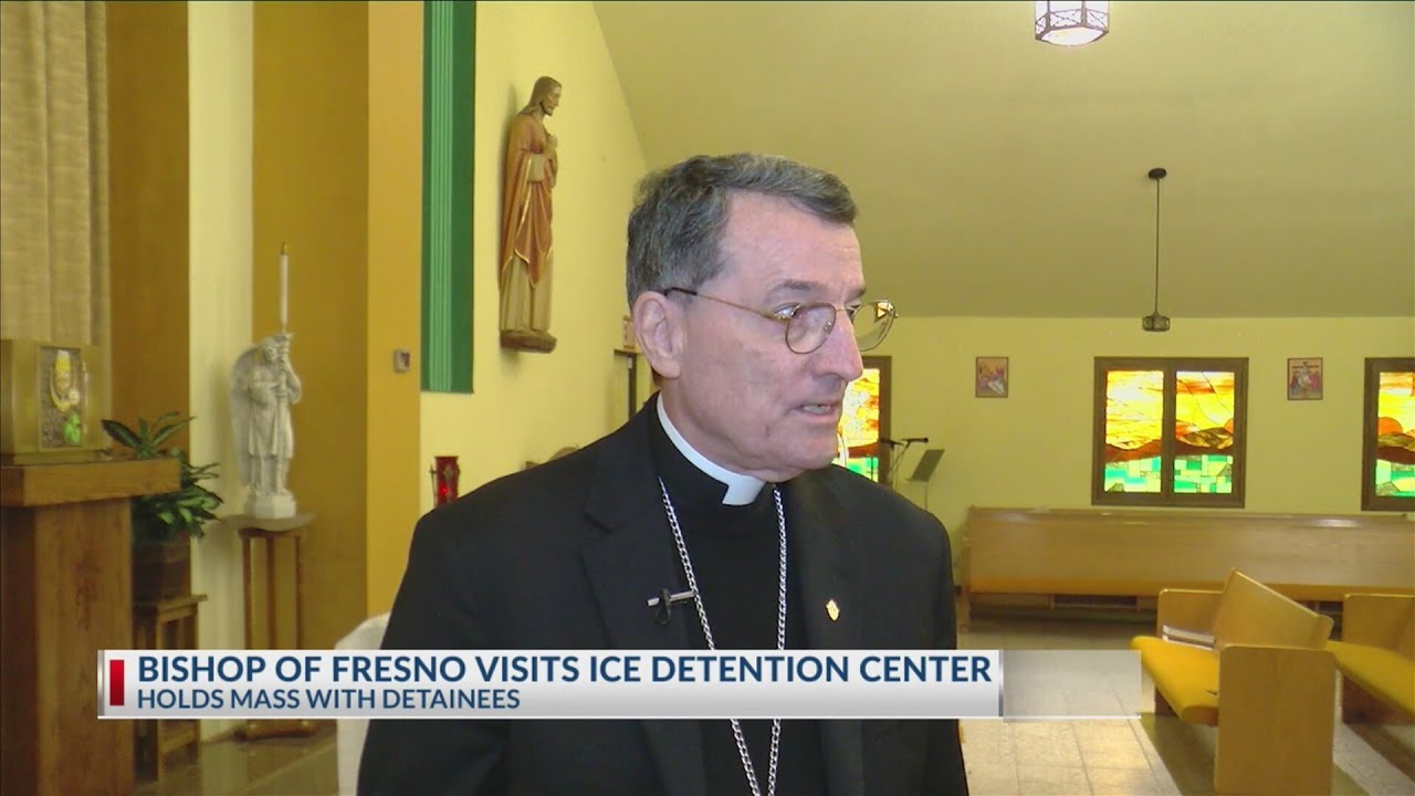 Bishop of Fresno visits ICE Detention Center