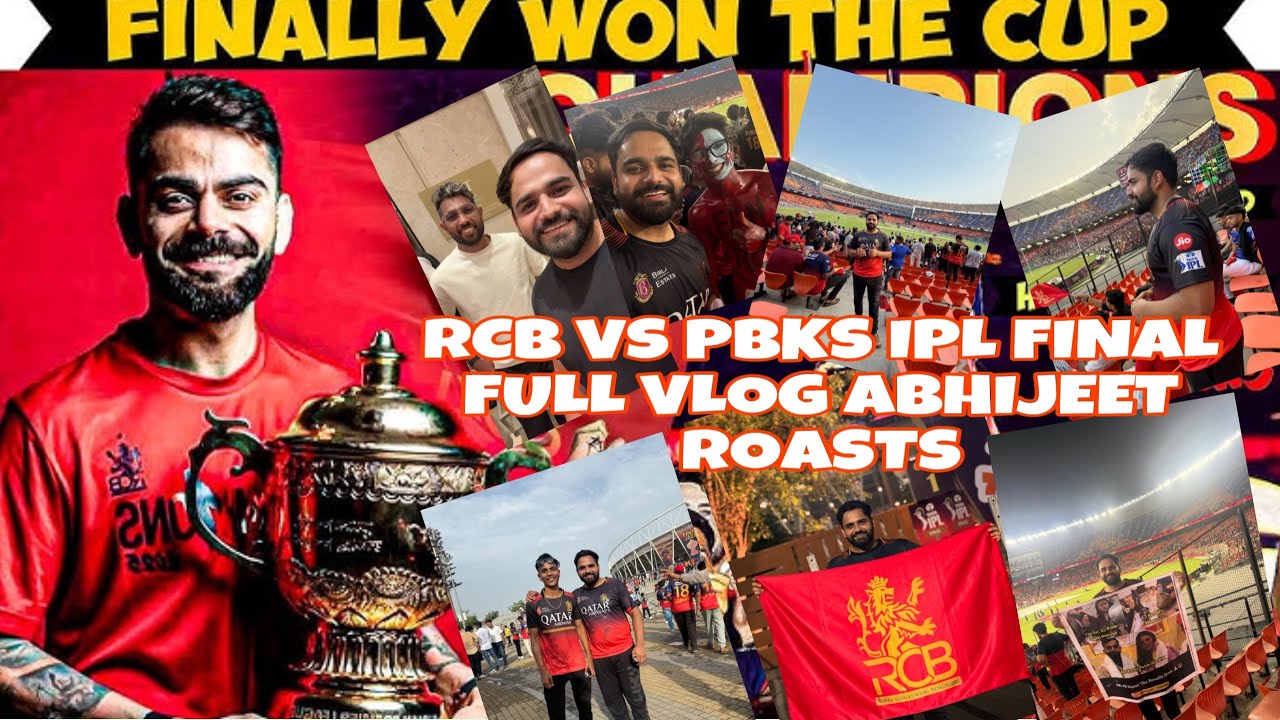 RCB vs PBKS IPL 2025 Final Live From Stadium! 💥 Full Vlog + Fan Moments