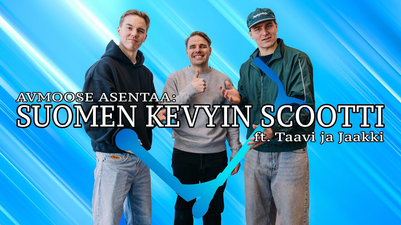 AVmoose Asentaa - Jakso 55 - Suomen Kevyin Scootti?!? (ft. Taavi ja Jaakki)