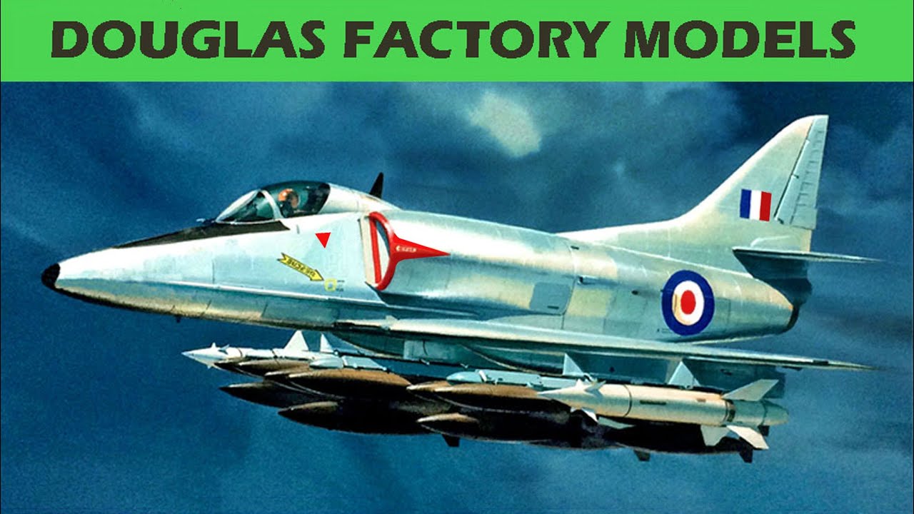 DOUGLAS NAVY MODELS - Original Factory 1950s Naval Aviation Props and Jets
