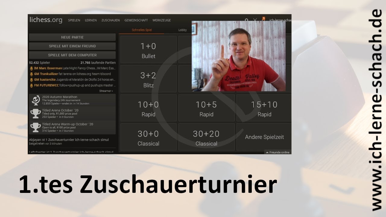 1.tes Zuschauerturnier: Rafael in Panik gegen alle. :-)