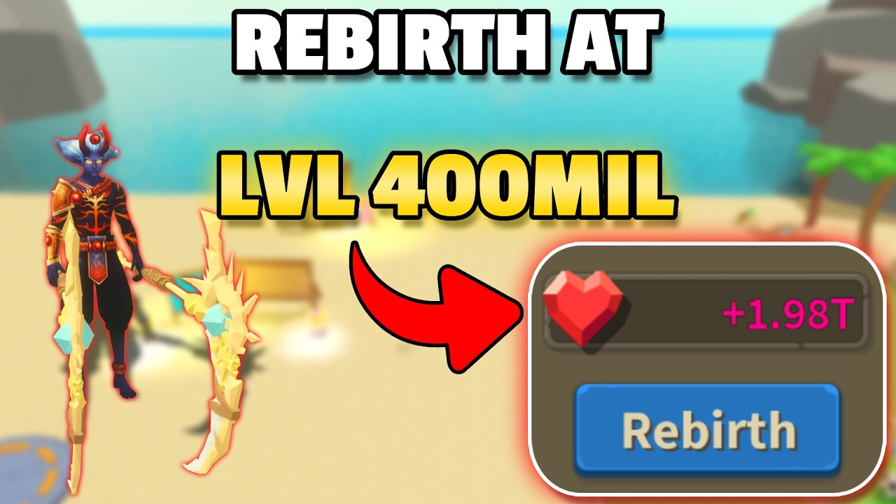 LEVEL 400 MILLION Rebirth | NOOB TO PRO | Giant Simulator Reborn