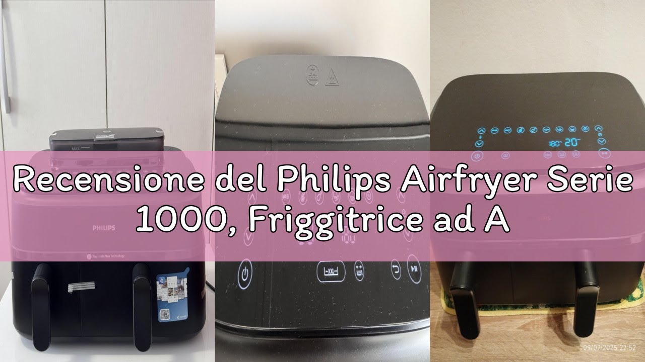 Recensione del Philips Airfryer Serie 1000, Friggitrice ad Aria con Singolo/Doppio Cestello Flexi da