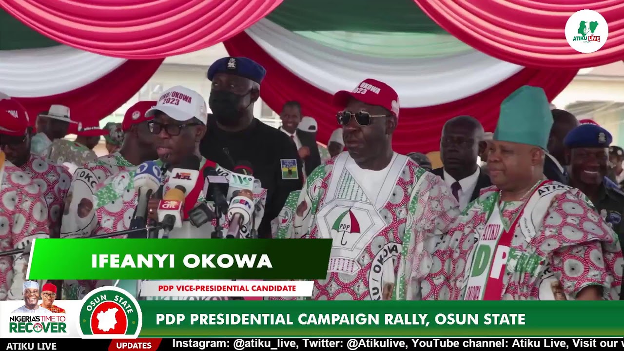 Join the PDP Presidential Campaign Rally in Osogbo, Osun State