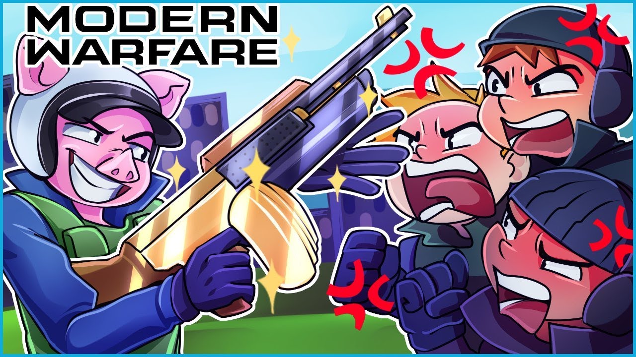Modern Warfare but the AK47 shotgun attachment makes people mad...