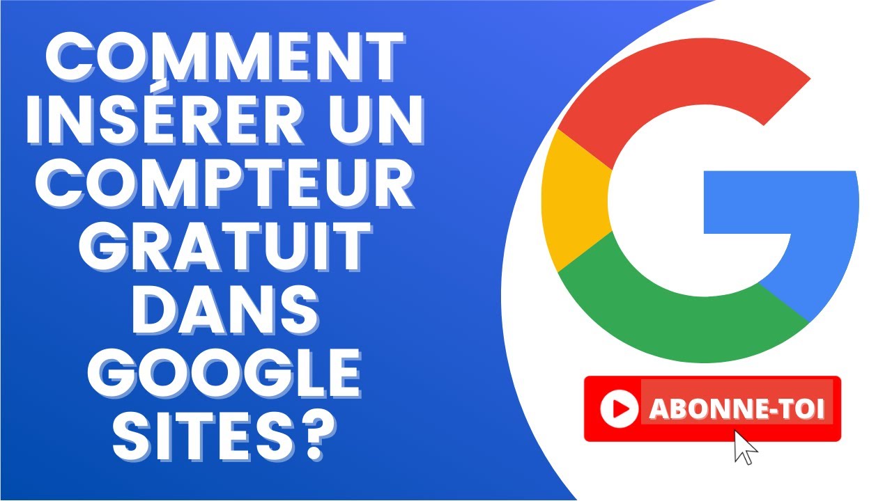 comment insérer un compteur dans google sites ?