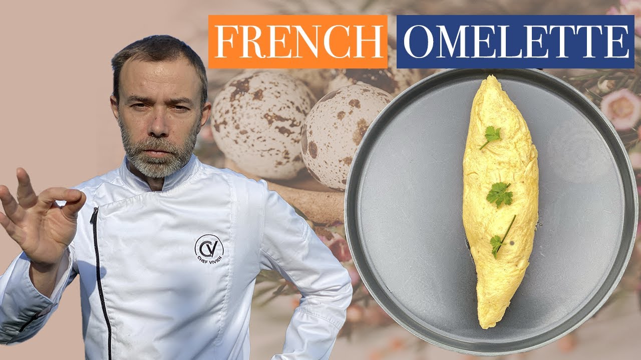 Authentic french OMELETTE recipe without dairy products. NO MILK, NO CREAM