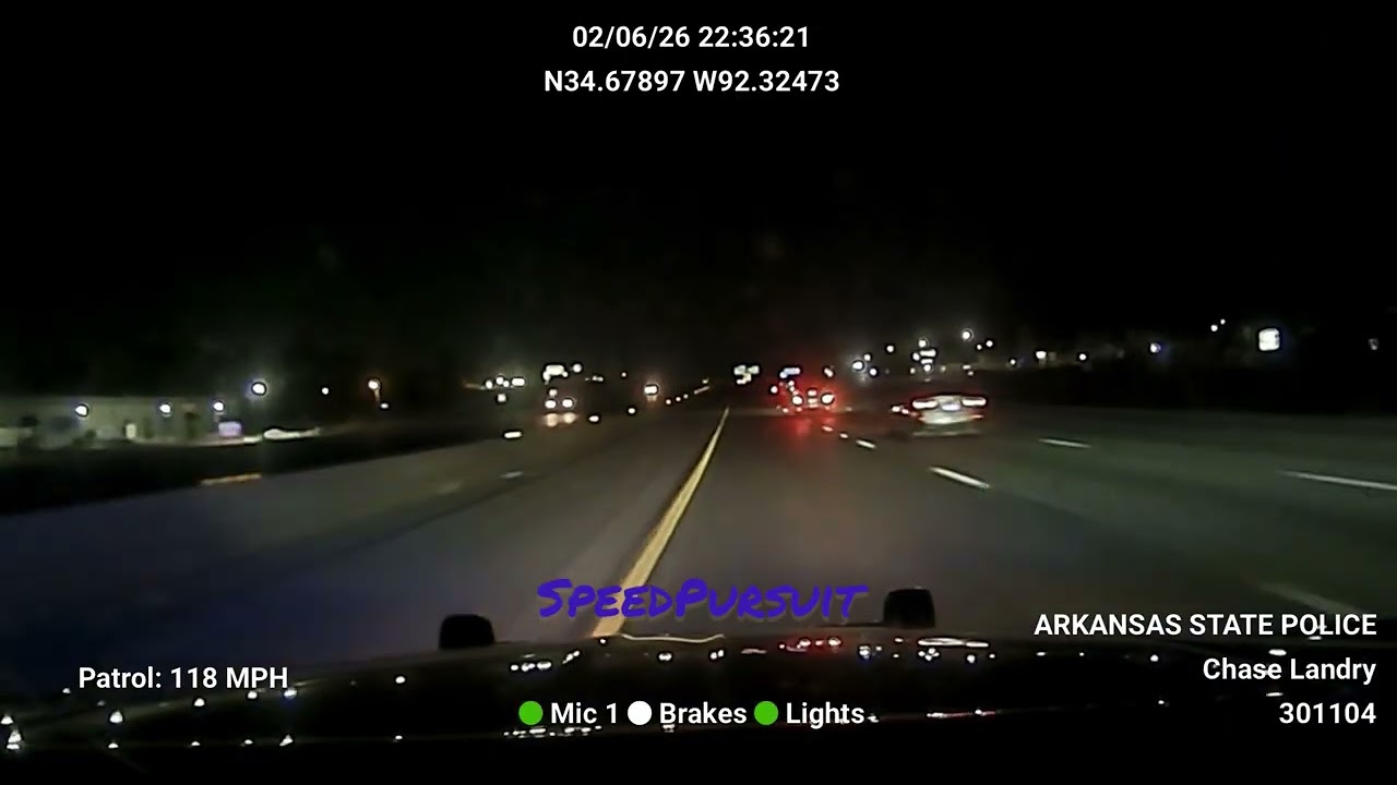 Undefeated Dodge charger disappears into the night. We&rsquo;re running from Arkansas State police