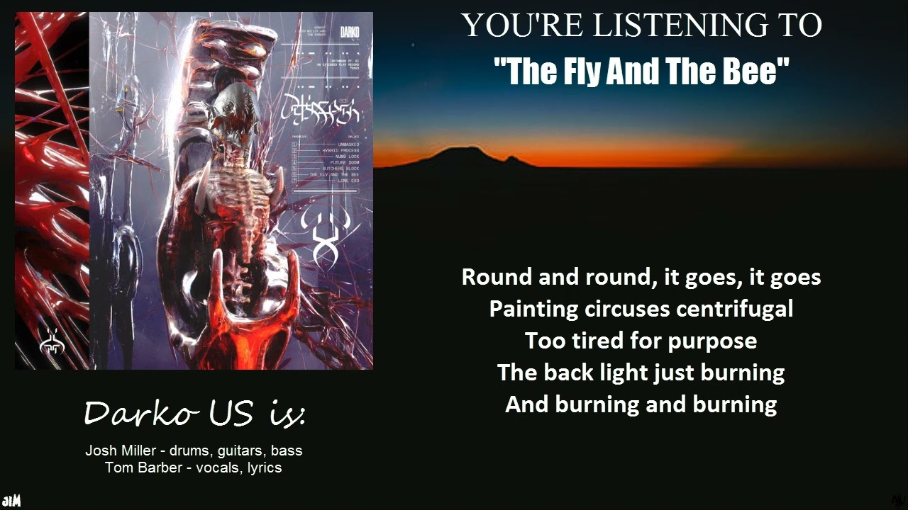 Darko US - The Fly And The Bee (Lyric Video)