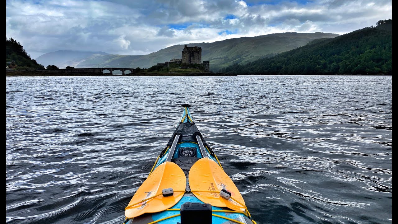 Ripping our Sea Kayaks up Kylerhea - Skye 2020
