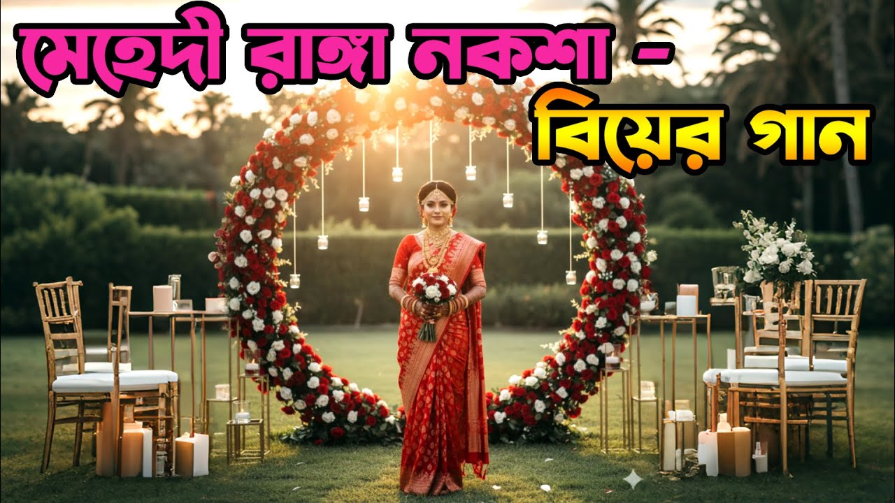 মেহেদী রাঙা নকশা – বিয়ের আনন্দময় নাচের গান | Wedding Audio Song 2026 | Bangla Marriage Dance Song
