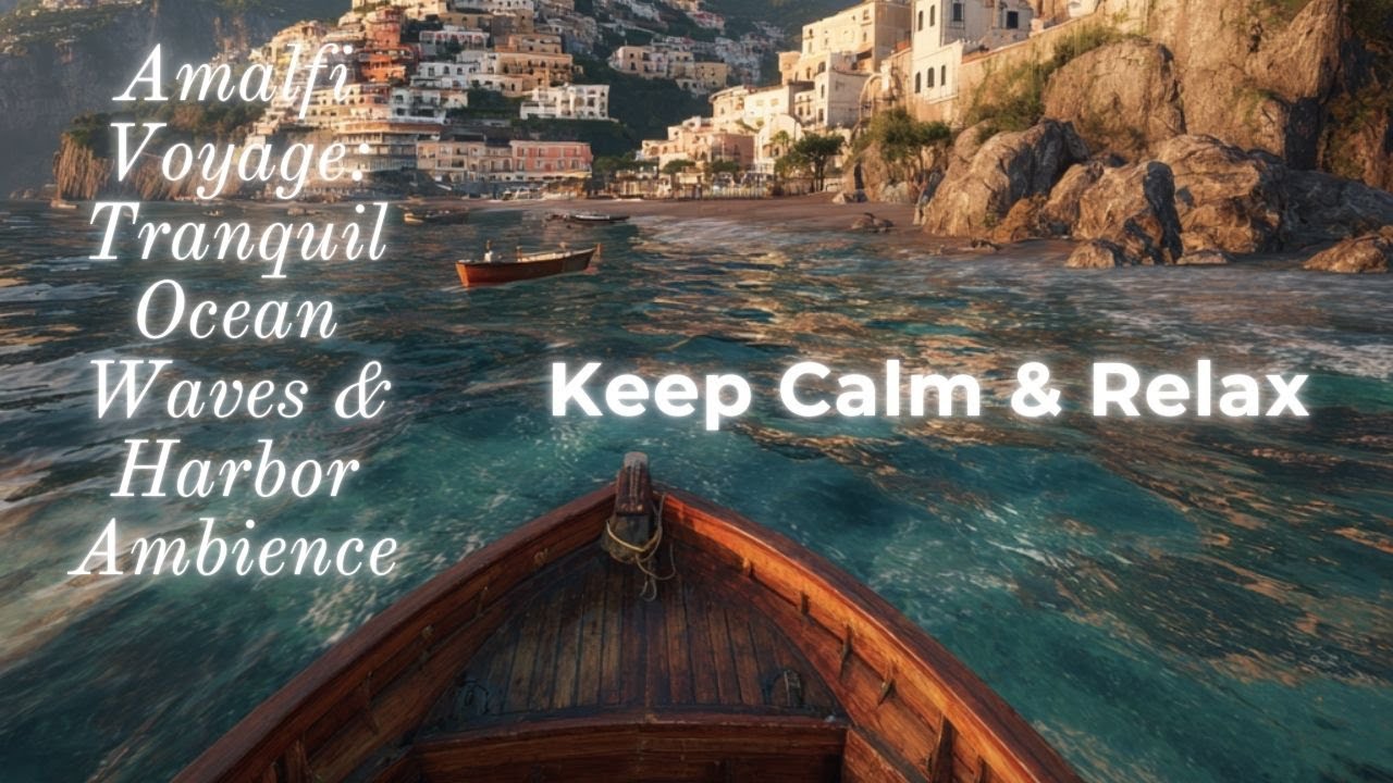 Amalfi Voyage | Tranquil Ocean Waves & Harbor Ambience
