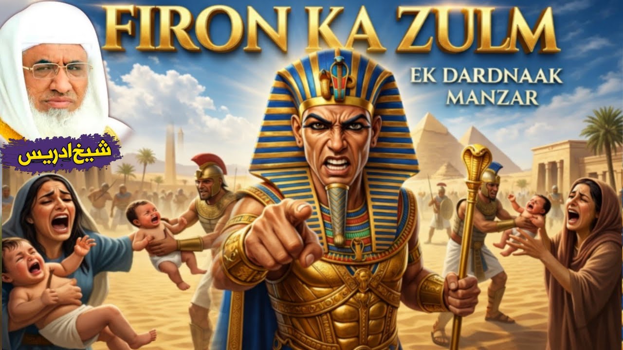 Firon Ka Zulm | Masoom Bachon Par Qatl o Gharat | Molana sheikh Idrees Sahib pashto bayan