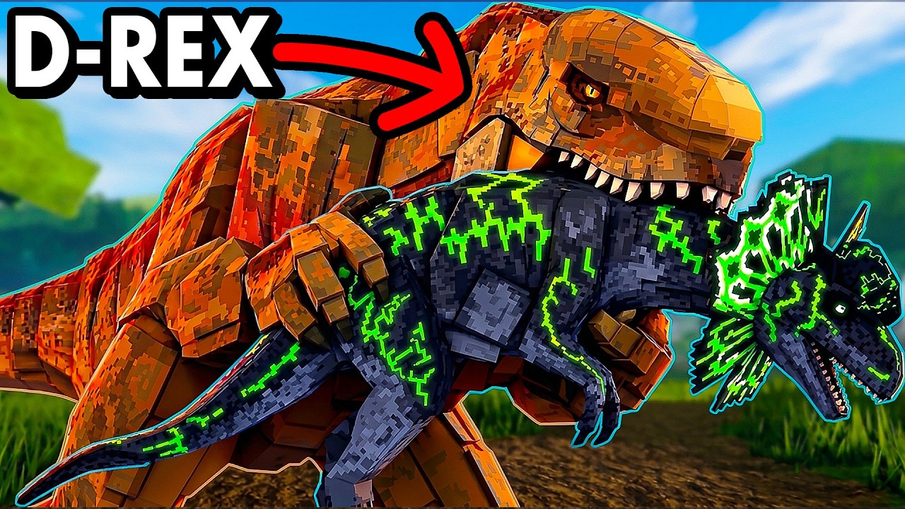 Polowanie na DISTORTUSA REXA zakończyło się... (Jurassic Blocky)