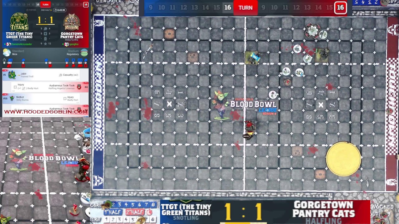 Hooded Goblin Blood Bowl Game of the Week! (Snotlings v Halflings) No Inducements S7G05