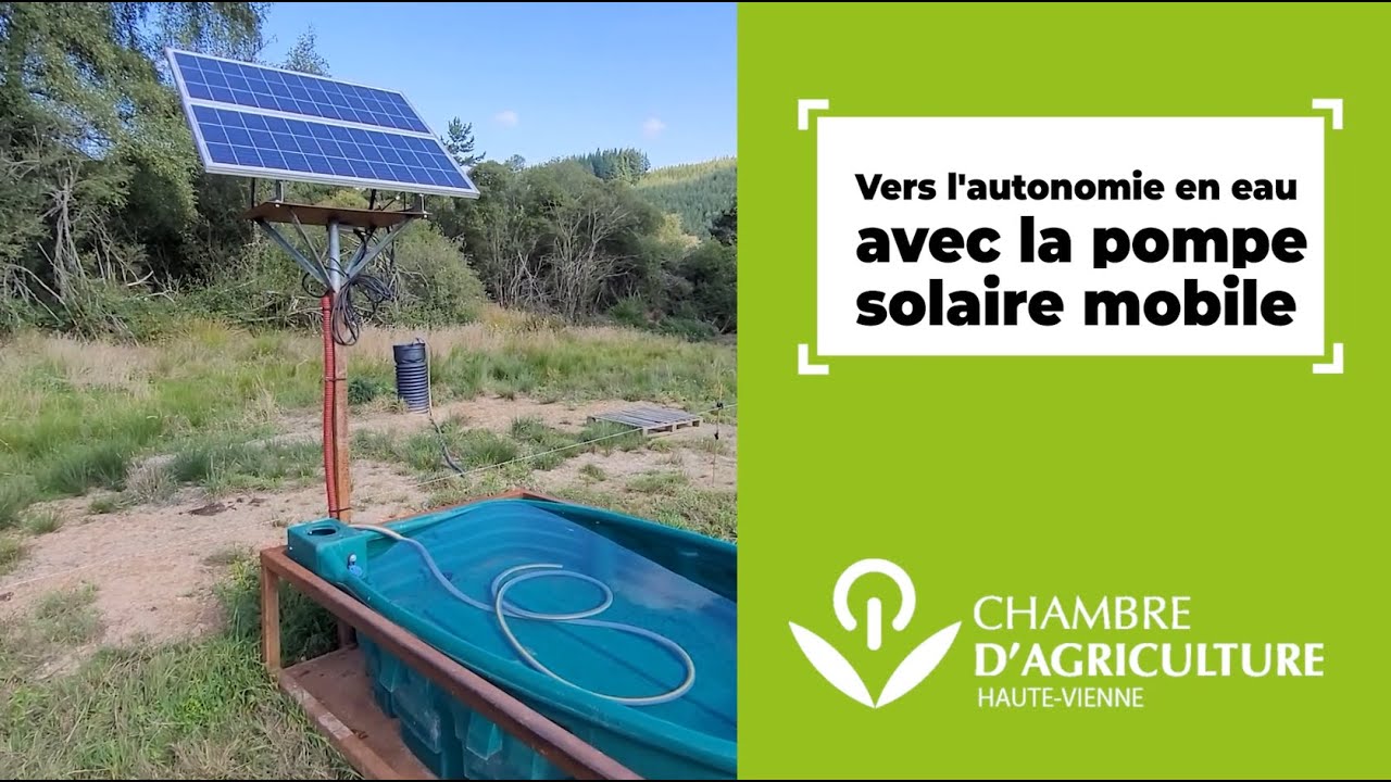 Transport d'eau solaire portable