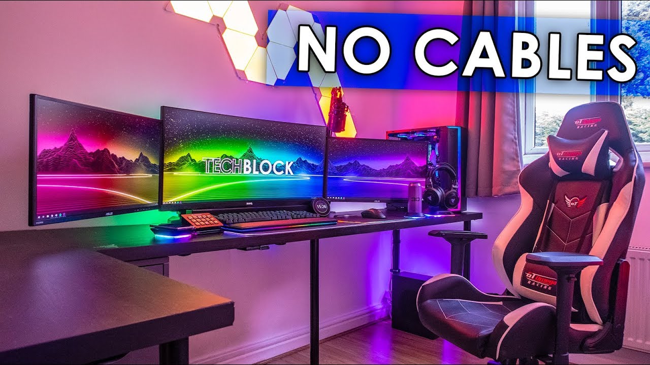 How I Cable Managed My Gaming Setup!