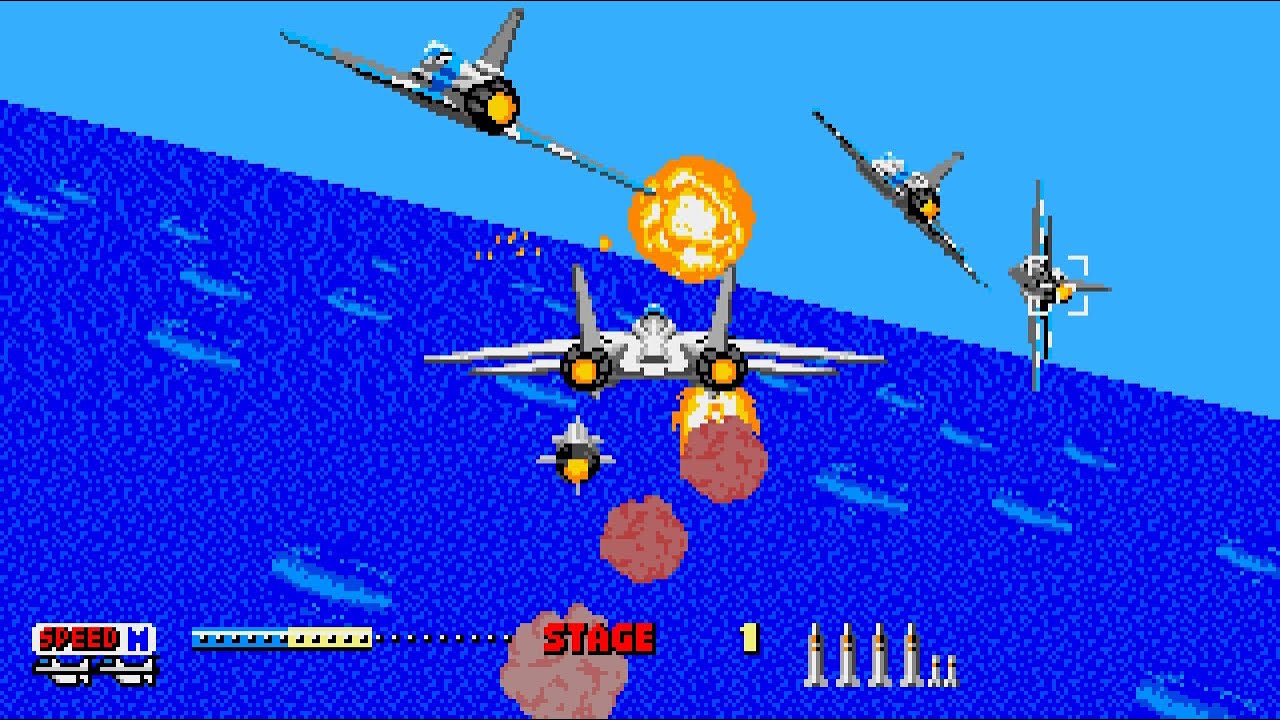 After Burner II Longplay (Sega Genesis) [QHD]