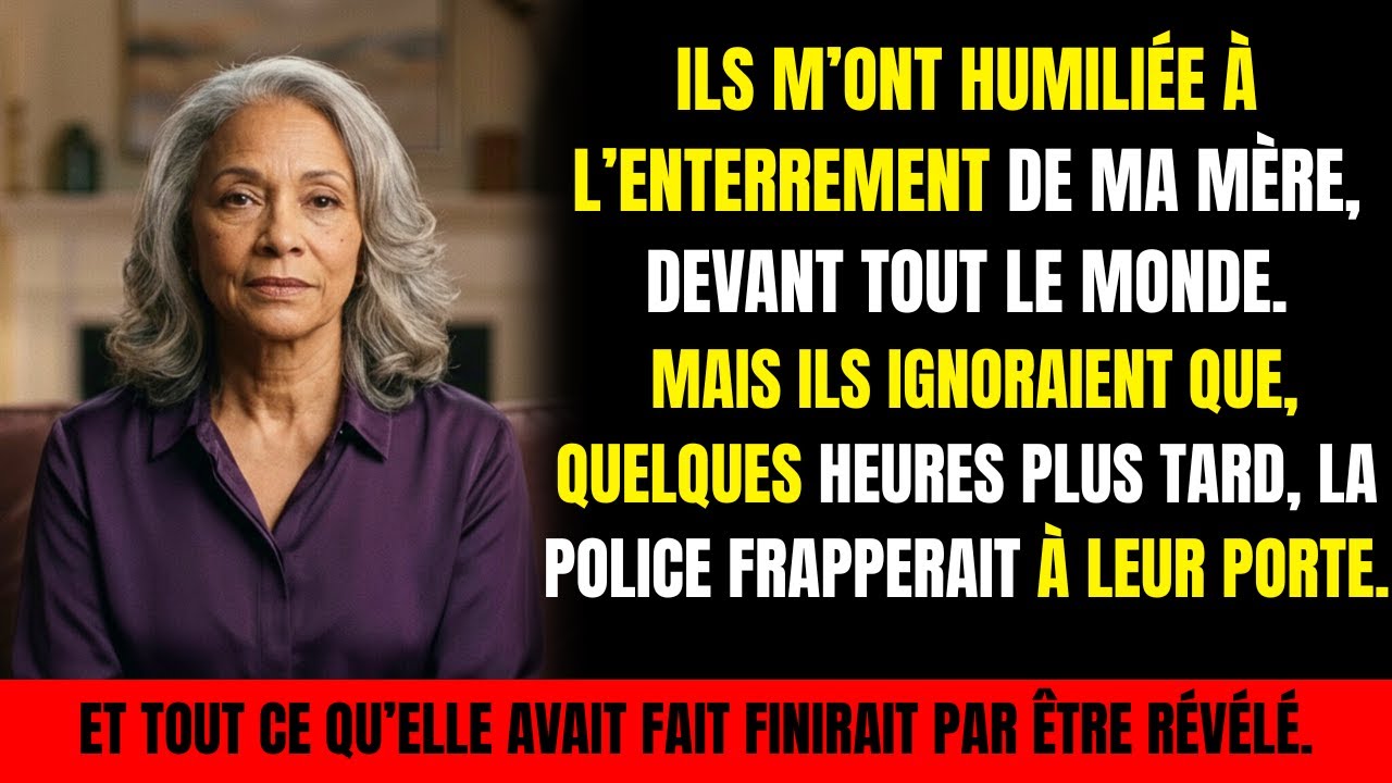Ma belle-sœur m’a humiliée à l’enterrement de ma mère… quelques heures plus tard, la police...