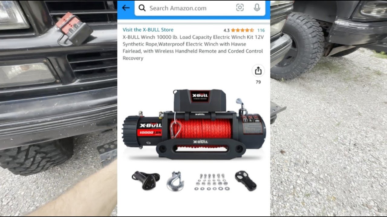 XBULL 10,000 LB WINCH AMAZON CUSTOMER QUESTIONS AND REVIEW
