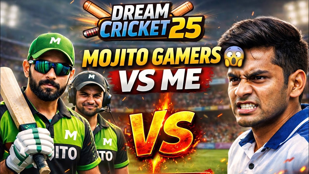 @Mojito.gamerz  against me 😱 in rank match Dream cricket 25 🔥 Rankpush gameplay 😈