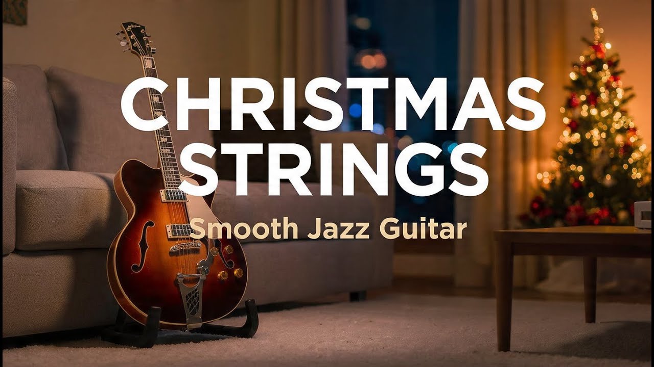Christmas Strings: Smooth Jazz Holiday Guitar | Relaxing Instrumental 🎸🎄