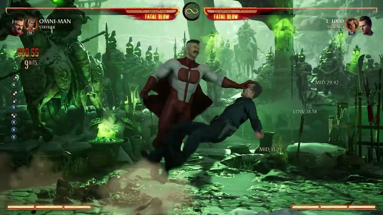 Omni-man Stryker Combos (Mortal Kombat 1)