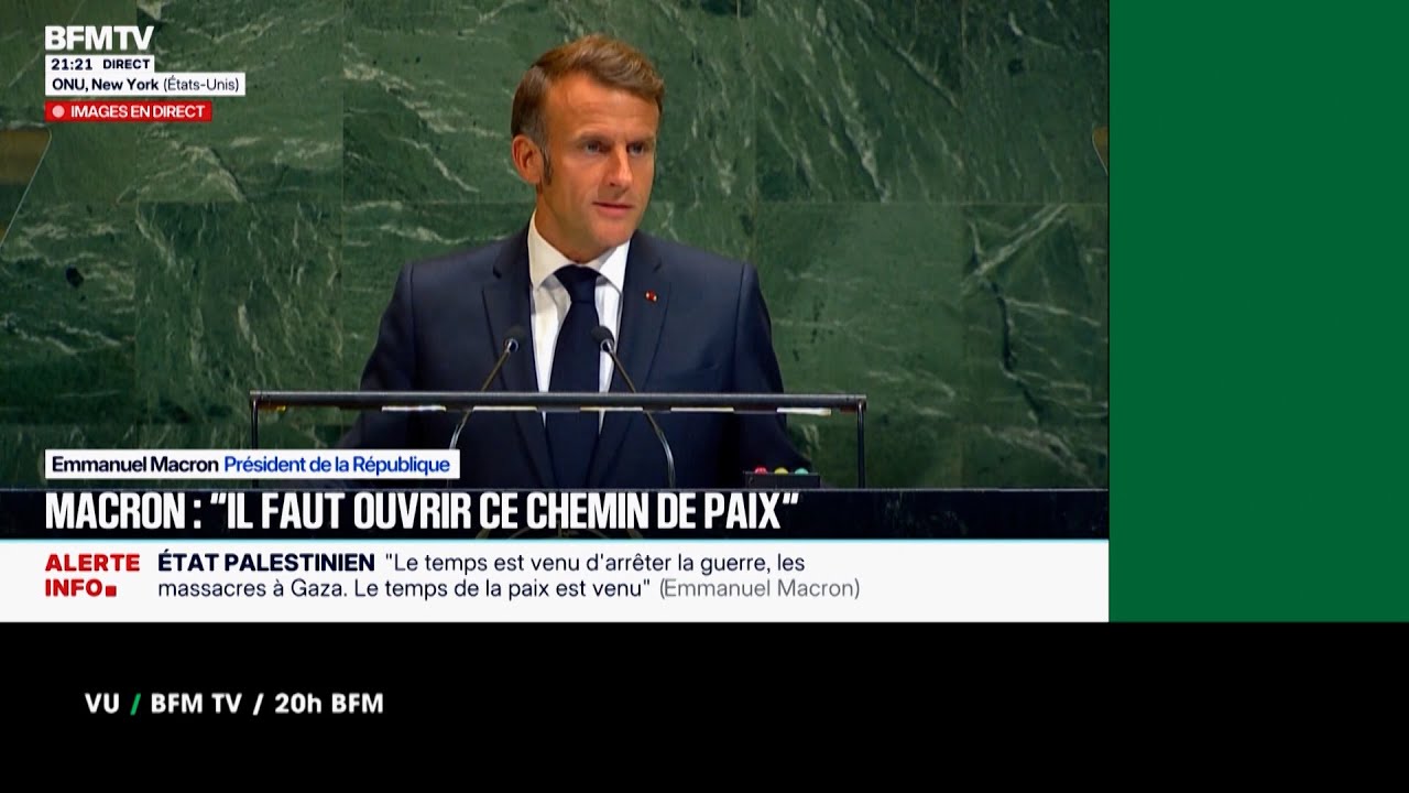 VU du 23/09/2025 : La France reconna&icirc;t l'&eacute;tat de Palestine