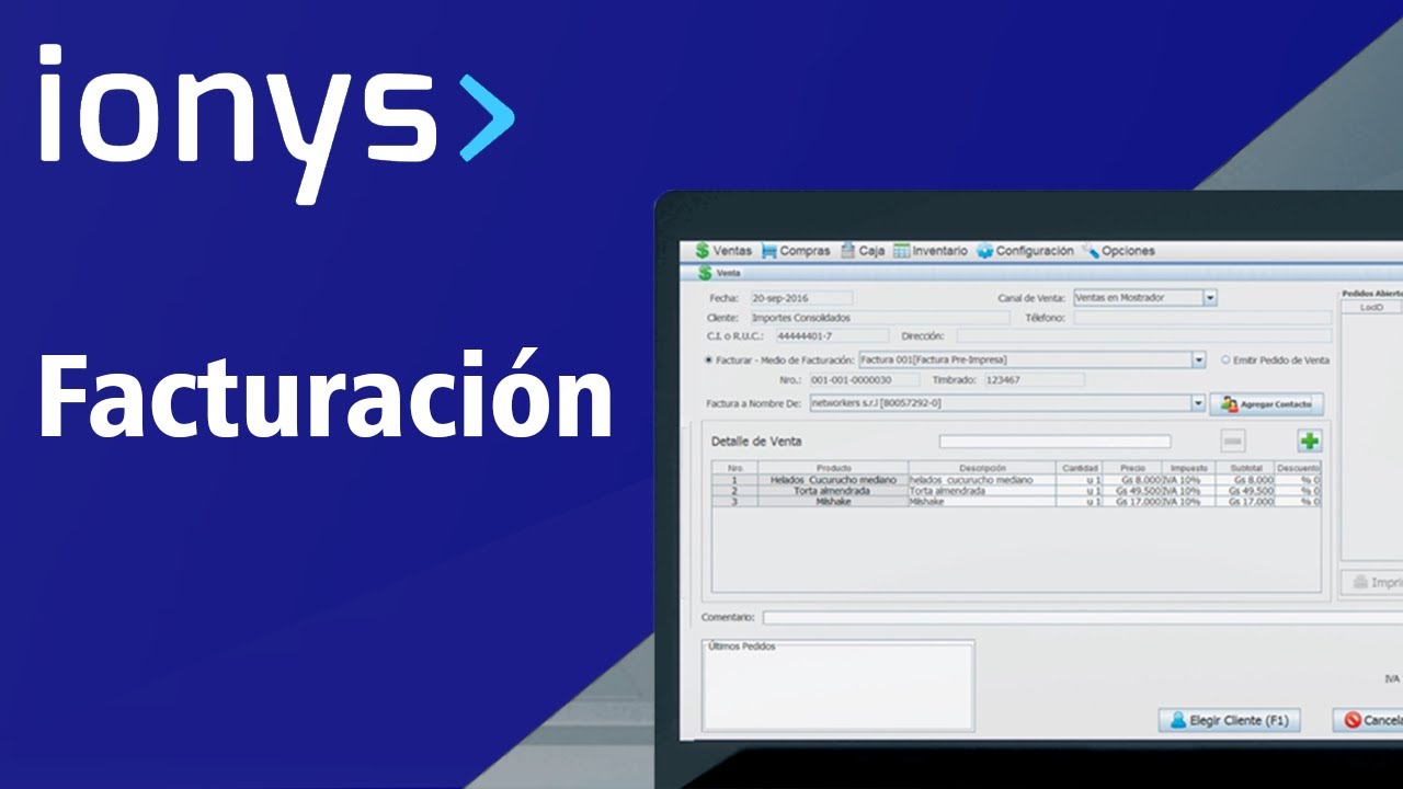 Facturación (Pre Impresa o Electronica)