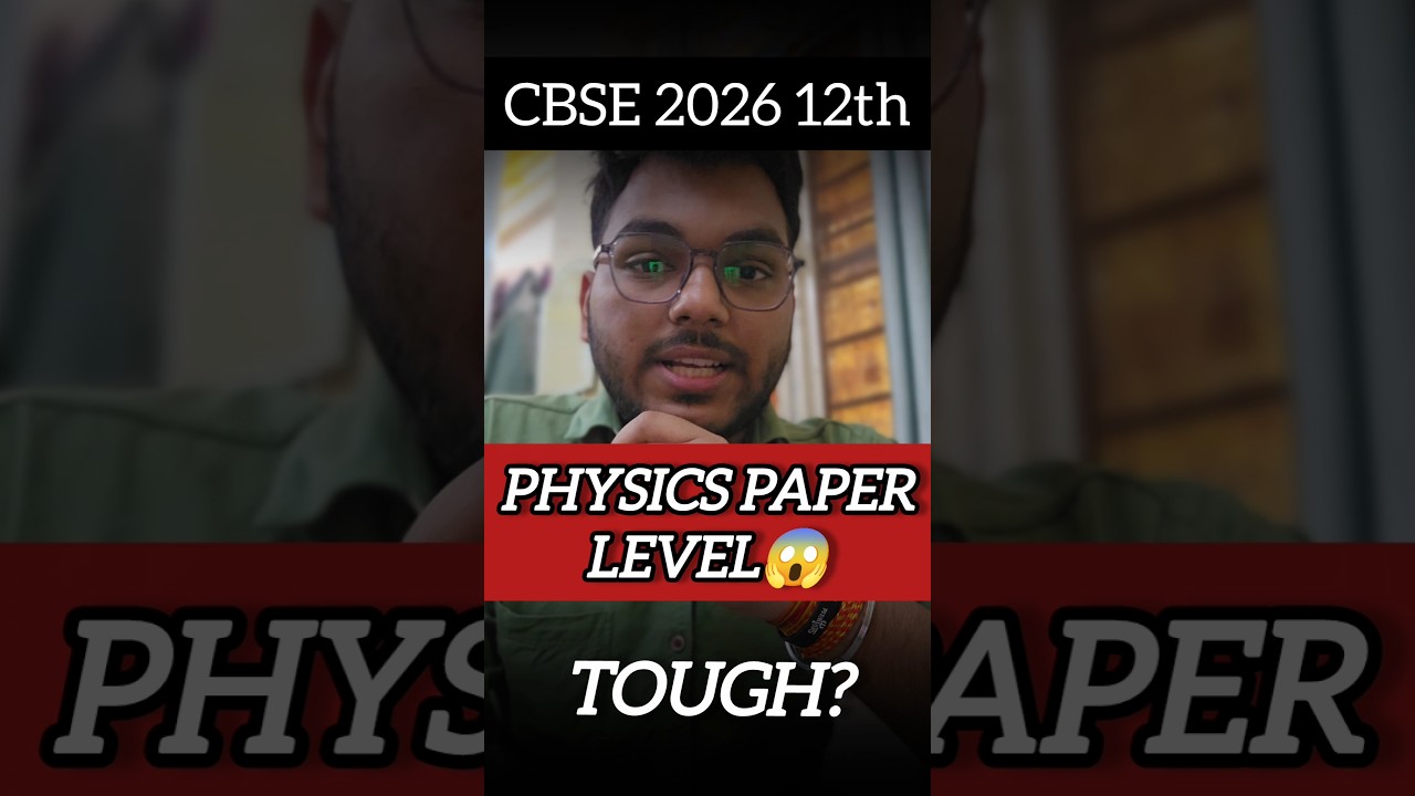 CBSE Physics Class 12 SHOCKING TOUGH😳 PAPER | CBSE Board Exam 2026✅ | physics paper 12th class 2026