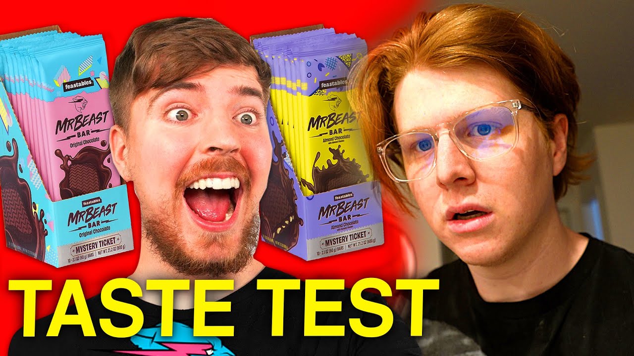 Mr Beast New Chocolate Bar Taste Test