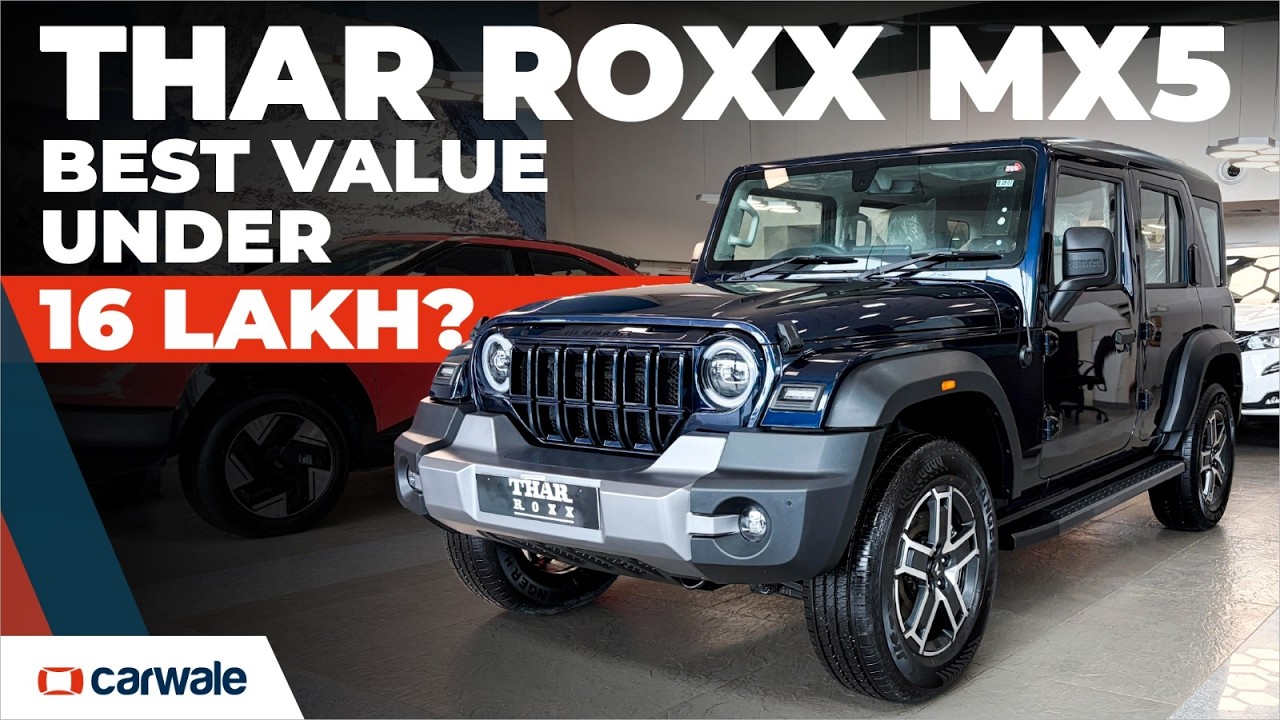 Mahindra Thar Roxx MX5 Variant Walkaround | Features, Price, and Interior Detailed