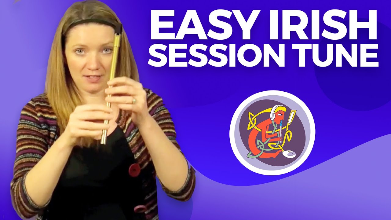 Beginner Irish TIN WHISTLE Lesson 🎵🎵 'The Kerry Polka'