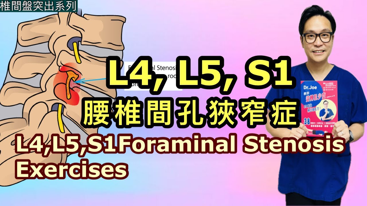 L4,L5,S1 腰椎間孔狹窄症［Eng Subtitles]  L4,L5,S1 Foraminal Stenosis Exercises