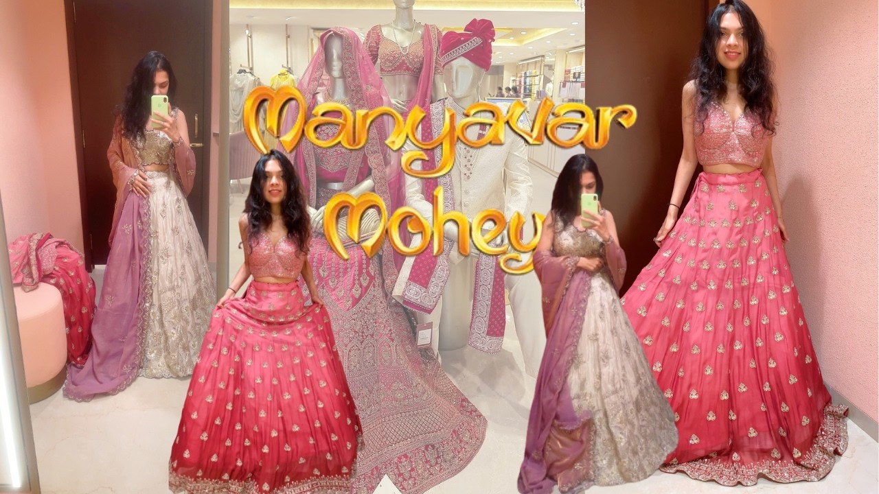Manyavar Mohey lehenga collection || Diwali Prep 2025 || Designer wear