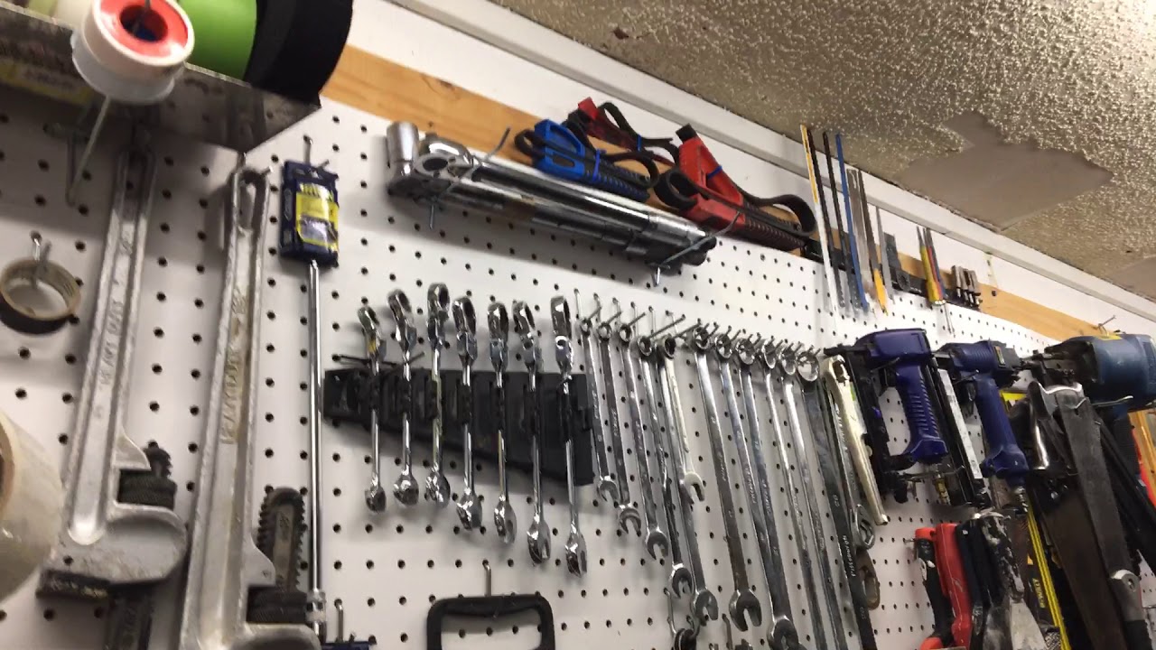 Garage Organization: How I set up my garage pegboard. Ideas for you