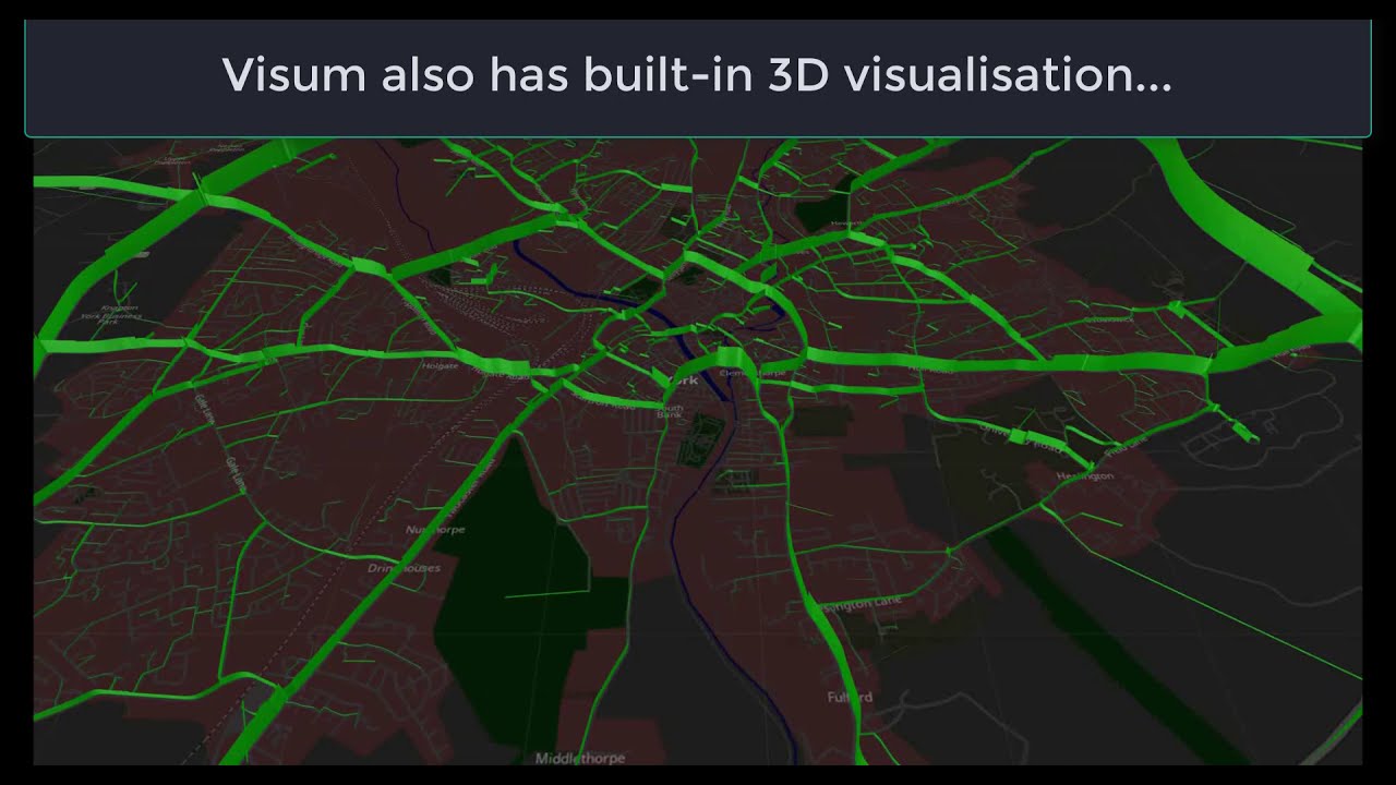 PTV Visum Visualisation Examples