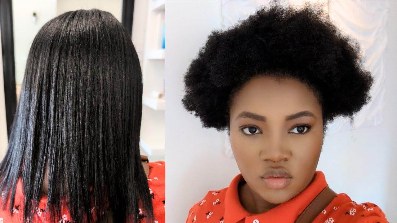 J'ESSAIE LE LISSAGE NANO INDIEN SUR MES CHEVEUX AFRO chez l'atelier du lissage à Montréal