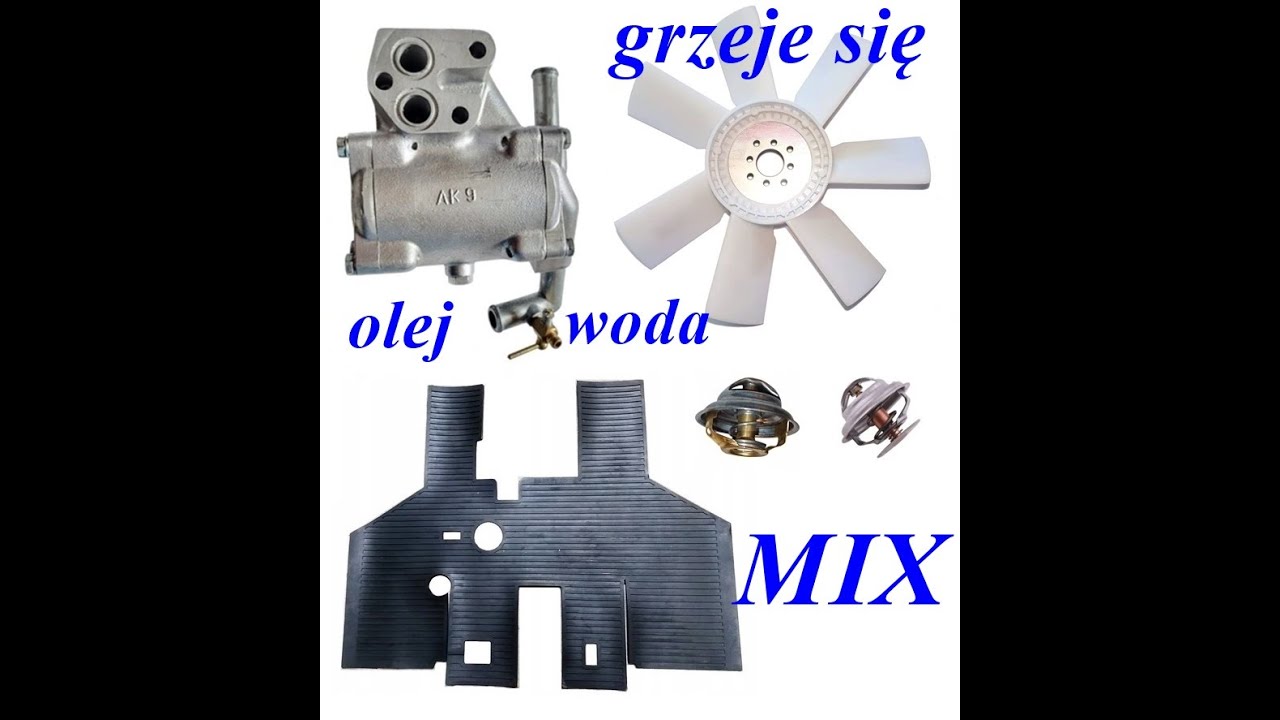 Odc.26 Układ chłodzenia ursus Zetor 385 1224 1614 wentylator termostat dywanik 8045 12045 12145 8145