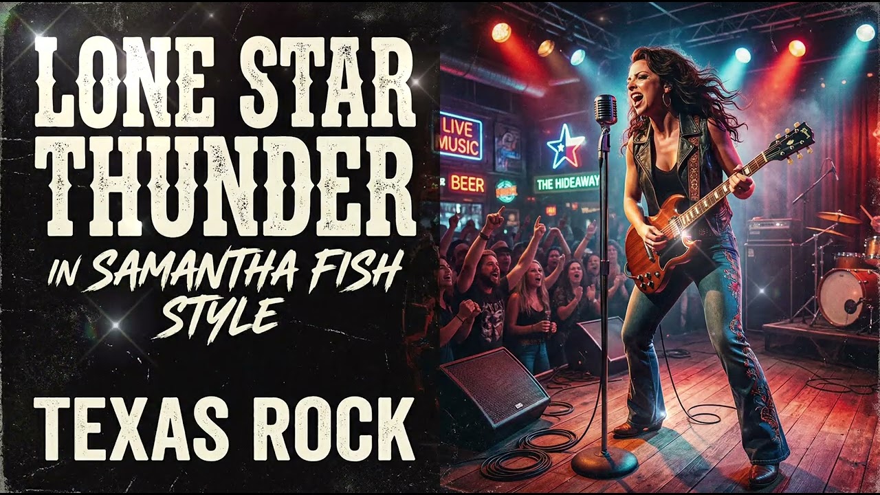 LONE STAR THUNDER — SAMANTHA FISH STYLE #rockblues #countrymusic #bluesrock #jazzblues  #zztop