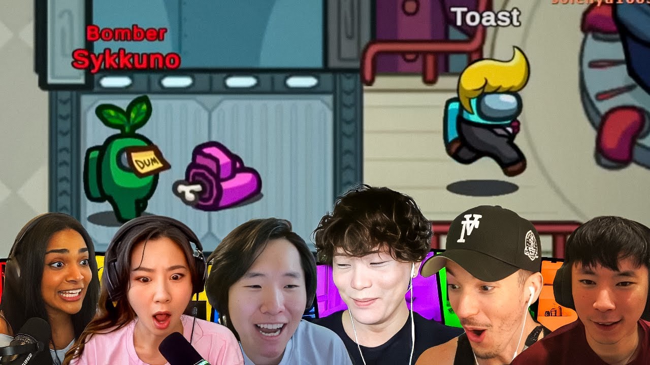 (MultiCam) Sykkuno IMPOSTER ROUND of CHAOS | Among Us | Ft. Fuslie, Ellum, Toast