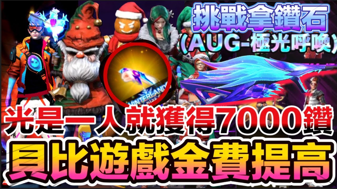 《FF-貝比遊戲3- 光是送路人一把槍就花7000多鑽💎😱  聖誕節看到的東西都送!🔥》