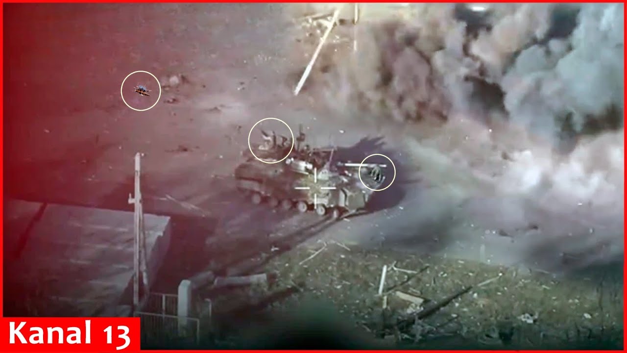 Ukrainian drone gave hard time to Russian paratroopers who were targeted on equipment in Kursk